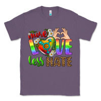 Lavender More Love Less Hate LGBTQ Classic Tee - BundleAndBundleShop