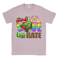 Lilac More Love Less Hate LGBTQ Classic Tee - BundleAndBundleShop