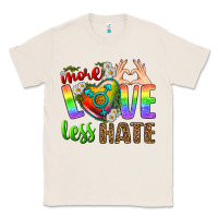 Natural More Love Less Hate LGBTQ Classic Tee - BundleAndBundleShop