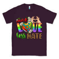Plum More Love Less Hate LGBTQ Classic Tee - BundleAndBundleShop