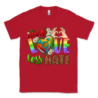 Red More Love Less Hate LGBTQ Classic Tee - BundleAndBundleShop
