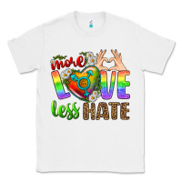 White More Love Less Hate LGBTQ Classic Tee - BundleAndBundleShop