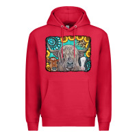 Cardinal Cows Glitter Turquoise Leopard Sunflowers Premium Hoodie - CowCowDesign