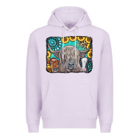 Lilac Cows Glitter Turquoise Leopard Sunflowers Premium Hoodie - CowCowDesign