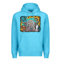 Ocean Blue Cows Glitter Turquoise Leopard Sunflowers Premium Hoodie - CowCowDesign