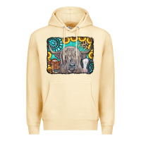 Pina Colada Cows Glitter Turquoise Leopard Sunflowers Premium Hoodie - CowCowDesign