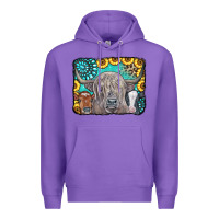 Purple Cows Glitter Turquoise Leopard Sunflowers Premium Hoodie - CowCowDesign