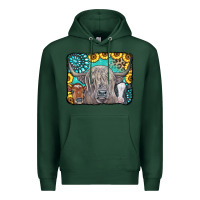 Sports Green Cows Glitter Turquoise Leopard Sunflowers Premium Hoodie - CowCowDesign