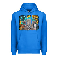 True Royal Cows Glitter Turquoise Leopard Sunflowers Premium Hoodie - CowCowDesign