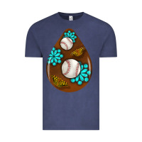 Vintage Denim baseball and western roses teardrop  1 Vintage Tee - BundleAndBundleShop