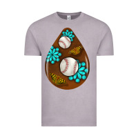 Vintage Zinc baseball and western roses teardrop  1 Vintage Tee - BundleAndBundleShop