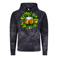 Cloud Black St. Patricks Sunflower With Beer Vintage Hoodie - BundleAndBundleShop