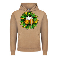 Vintage Coffee St. Patricks Sunflower With Beer Vintage Hoodie - BundleAndBundleShop