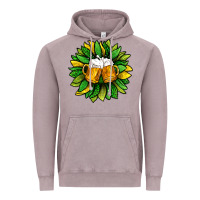 Vintage Zinc St. Patricks Sunflower With Beer Vintage Hoodie - BundleAndBundleShop