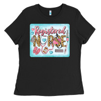 Black Western Registered Nurse Ladies Tee - LillyAllenDesigns