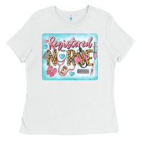 White Western Registered Nurse Ladies Tee - LillyAllenDesigns