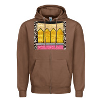 Chestnut glitter pencil Zipper Hoodie - CowGirlArtShop