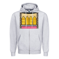 Heather Grey glitter pencil Zipper Hoodie - CowGirlArtShop