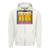 Oatmeal Heather glitter pencil Zipper Hoodie - CowGirlArtShop