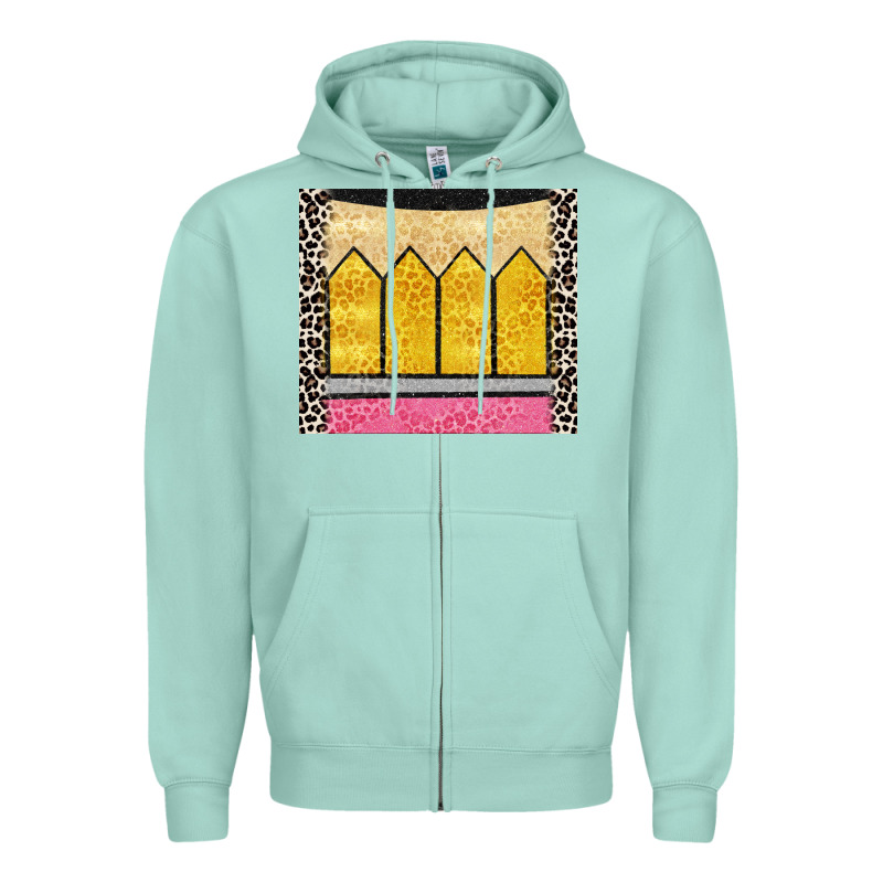 Glitter Pencil Zipper Hoodie by CowGirlArtShop | Teevron