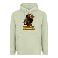 Matcha black king Heavyweight Hoodie - FaDigitalArtStudio