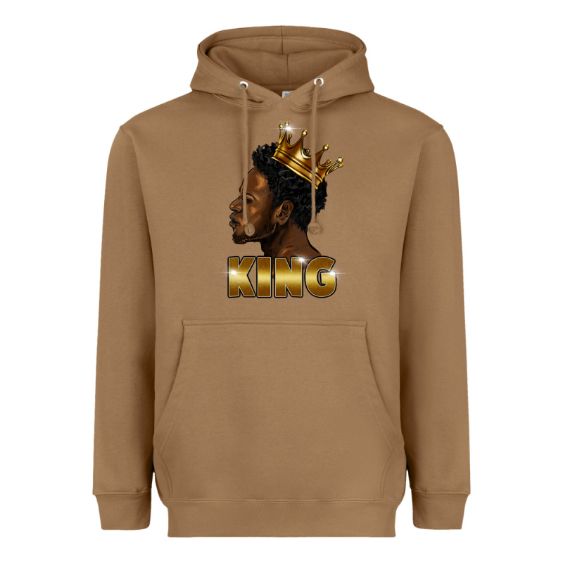 Black King Heavyweight Hoodie by FaDigitalArtStudio | Teevron