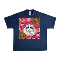 Navy ragdoll cat Urban Heavy Tee - LillyAllenDesigns
