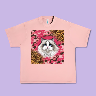 Ragdoll Cat Urban Heavy Tee Designed By Lillyallendesigns