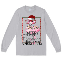 Moon Dust Merryy Flocking Christmas Flamingo Long Sleeve Tee - Bettercallsaul