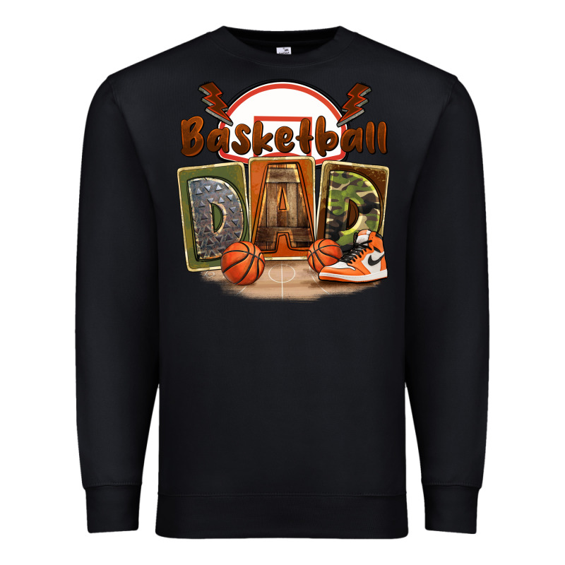 Basketball Dad Premium Sweatshirt by FaDigitalArtStudio | Teevron