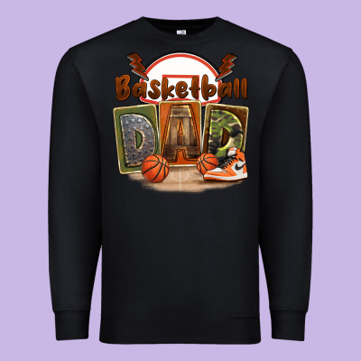 Basketball Dad Premium Sweatshirt Designed By Fadigitalartstudio