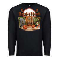Black basketball dad Premium Sweatshirt - FaDigitalArtStudio