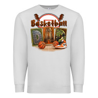 Dove Grey basketball dad Premium Sweatshirt - FaDigitalArtStudio