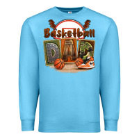 Ocean Blue basketball dad Premium Sweatshirt - FaDigitalArtStudio