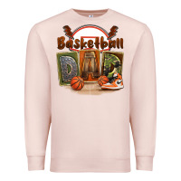 Pale Pink basketball dad Premium Sweatshirt - FaDigitalArtStudio
