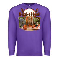 Purple basketball dad Premium Sweatshirt - FaDigitalArtStudio