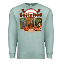 Seafoam basketball dad Premium Sweatshirt - FaDigitalArtStudio