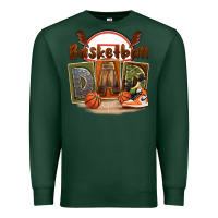 Sports Green basketball dad Premium Sweatshirt - FaDigitalArtStudio