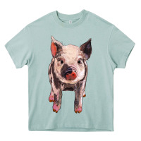 Arona pig Heavy Core Tee - BarkalooDesign