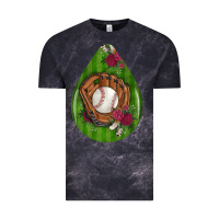 Cloud Black baseball and western roses teardrop  4 Vintage Tee - BundleAndBundleShop