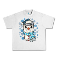 Snowman Coffee Cup Urban Heavy Tee | Teevron