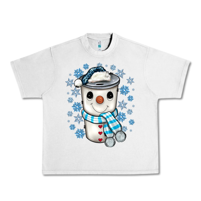 Snowman Coffee Cup Urban Heavy Tee by JahusDesignShop | Teevron