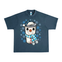 Midnight Navy snowman coffee cup Urban Heavy Tee - JahusDesignShop
