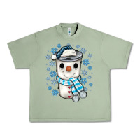 Oil Green snowman coffee cup Urban Heavy Tee - JahusDesignShop