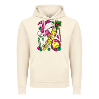 Vintage Artic Pink Christmas Breast Cancer Ribbon Softball Vintage Hoodie - BundleAndBundleShop