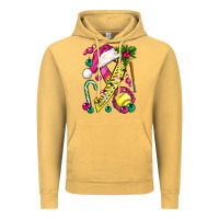 Vintage Mustard Pink Christmas Breast Cancer Ribbon Softball Vintage Hoodie - BundleAndBundleShop