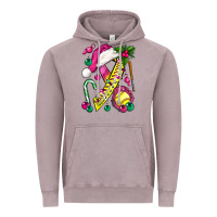 Vintage Zinc Pink Christmas Breast Cancer Ribbon Softball Vintage Hoodie - BundleAndBundleShop