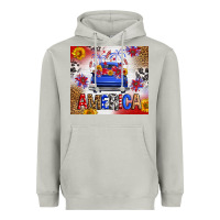 Moon Dust Fourth Of July America Truck Heavyweight Hoodie - FaDigitalArtStudio