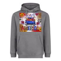 Storm Fourth Of July America Truck Heavyweight Hoodie - FaDigitalArtStudio
