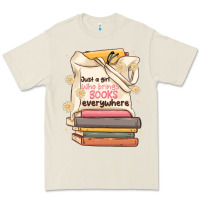 Bone just a girl who brings books everywhere Premium Tee - MaliasSmallBusiness